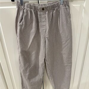 Vintage Allison Daley Gray Striped Chinos